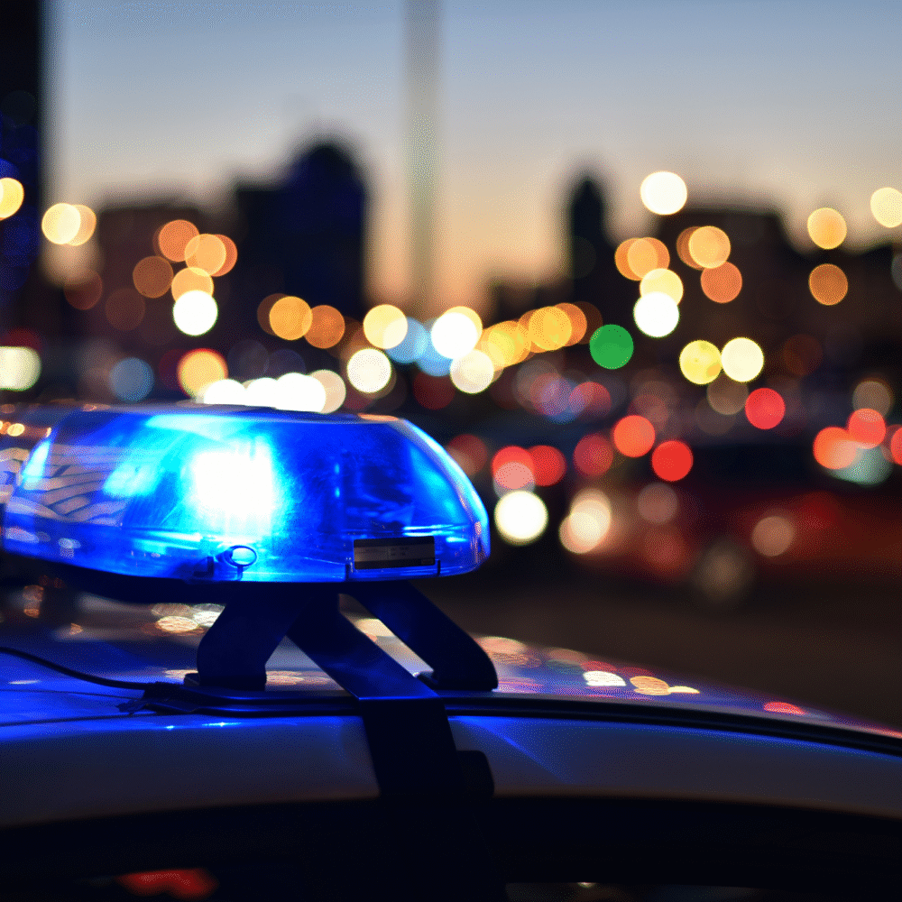 Professional security officer on duty for commercial security services